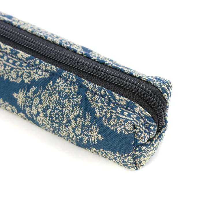 Nishijin-ori Pencil Case - Hunting Scene - ,  Made in Kyoto, Japan,  Japanese traditional craft pen case