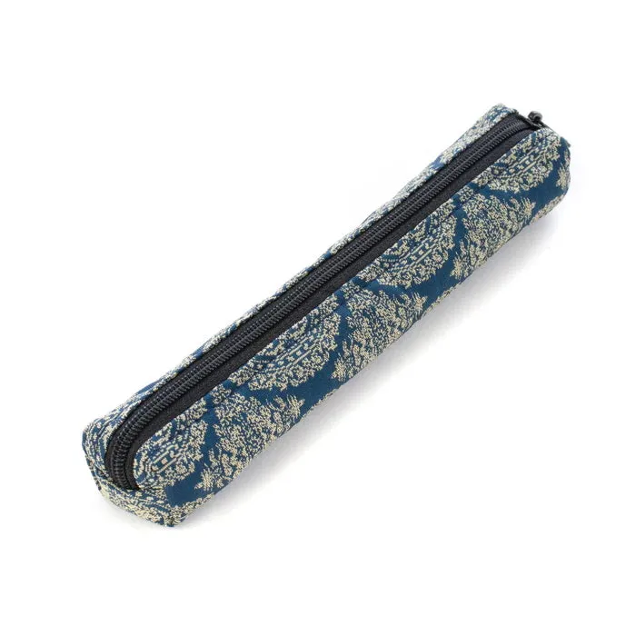 Nishijin-ori Pencil Case - Hunting Scene - ,  Made in Kyoto, Japan,  Japanese traditional craft pen case