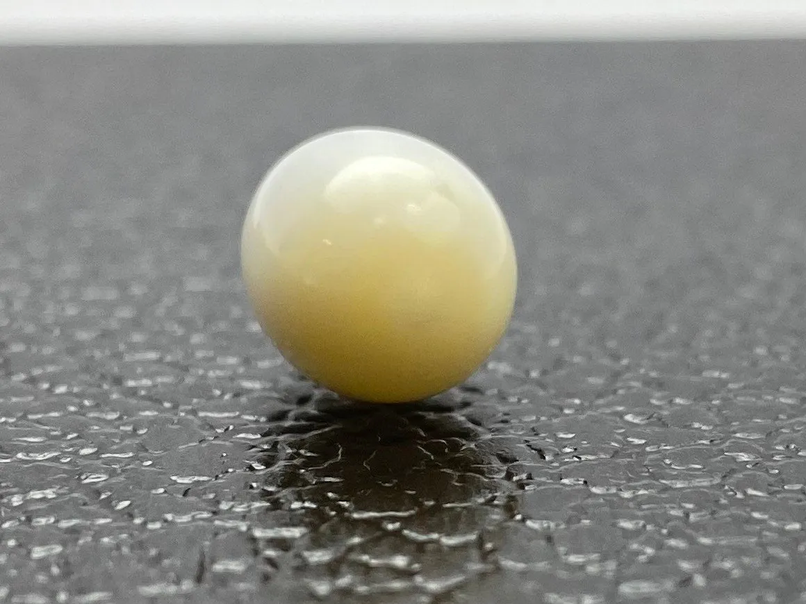 No.01 100% Natural Tridacna Pearl white Clam Pearl, 13.185 carat,  10.33mm x l5.53mm