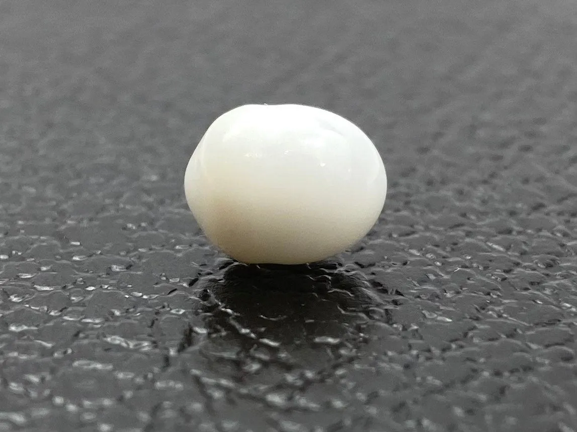 No.10 100% Natural Tridacna Pearl white Clam Pearl, 6.280 carat, 8.56mm x 10.60mm