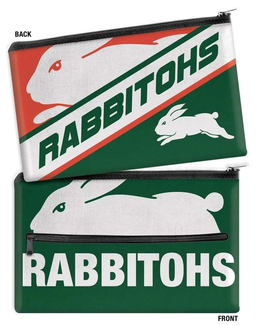 NRL Large Pencil Case - South Sydney Rabbitohs - Neoprene - 33cm x 21cm