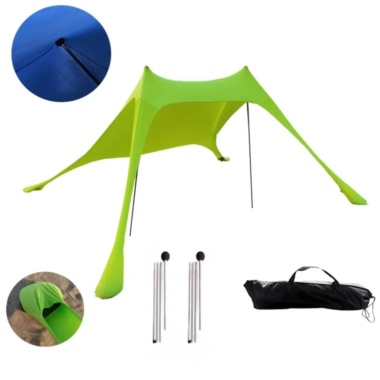 Outdoor Beach Lycra Canopy Camping Tent Sunshade Fishing Tent, Size: 210x160x150cm(Sky Blue)