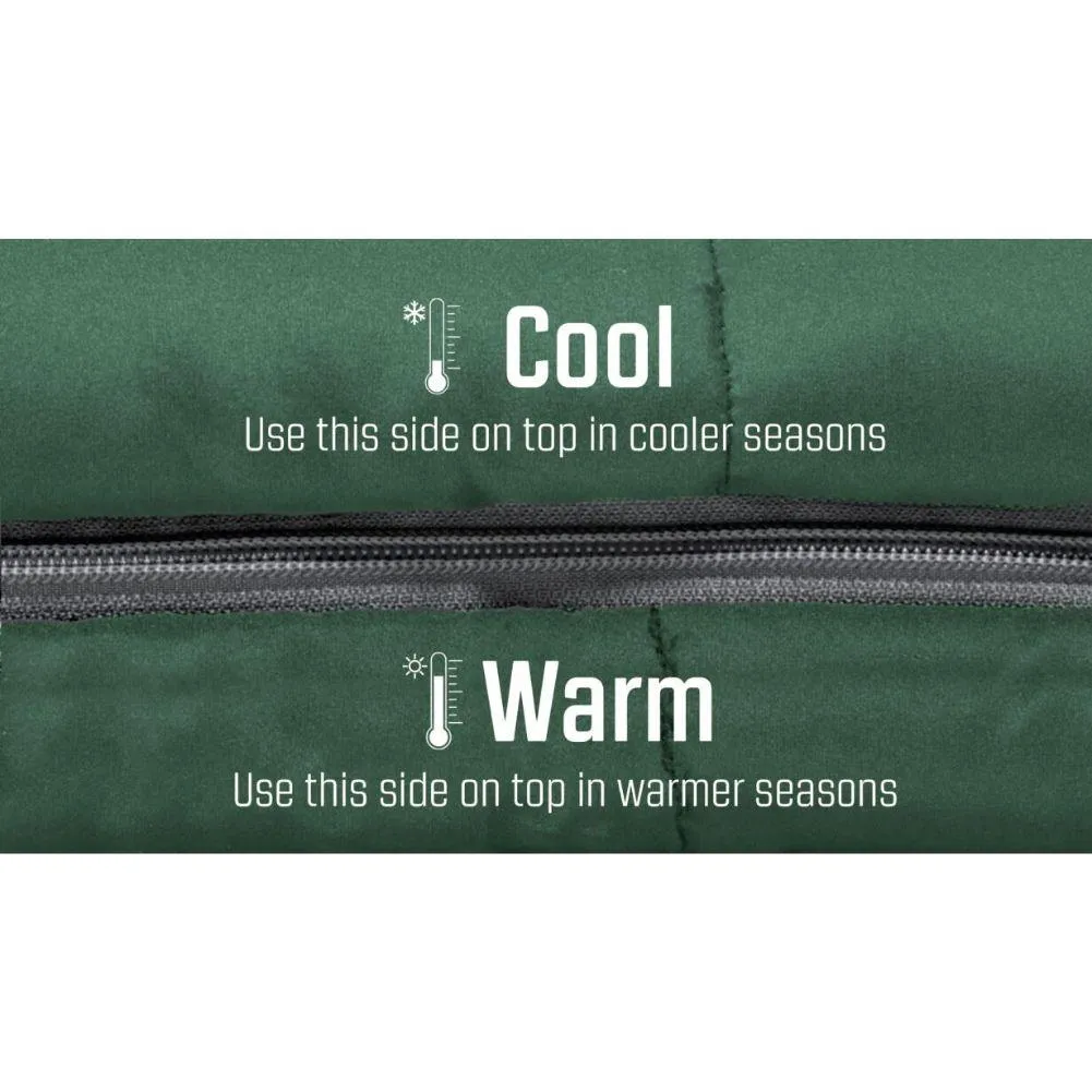 Outwell Contour Lux XL Sleeping Bag (Green)