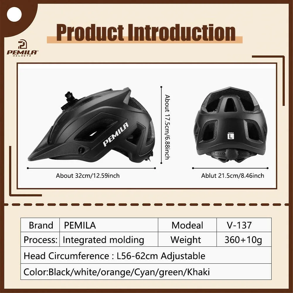 PEMILA New Helmet Cycling MTB Men Women Bicycle Helmet capacete ciclismo Ultralight mountain road bike helmets casco ciclismo