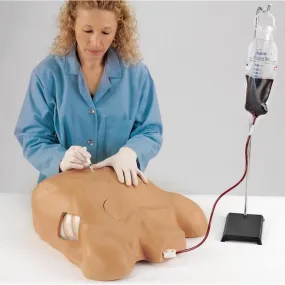 Pericardiocentesis Simulator with Chest Tube and Pneumothroax