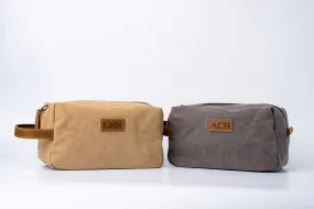 Personalized Canvas Travel Toiletry Bag