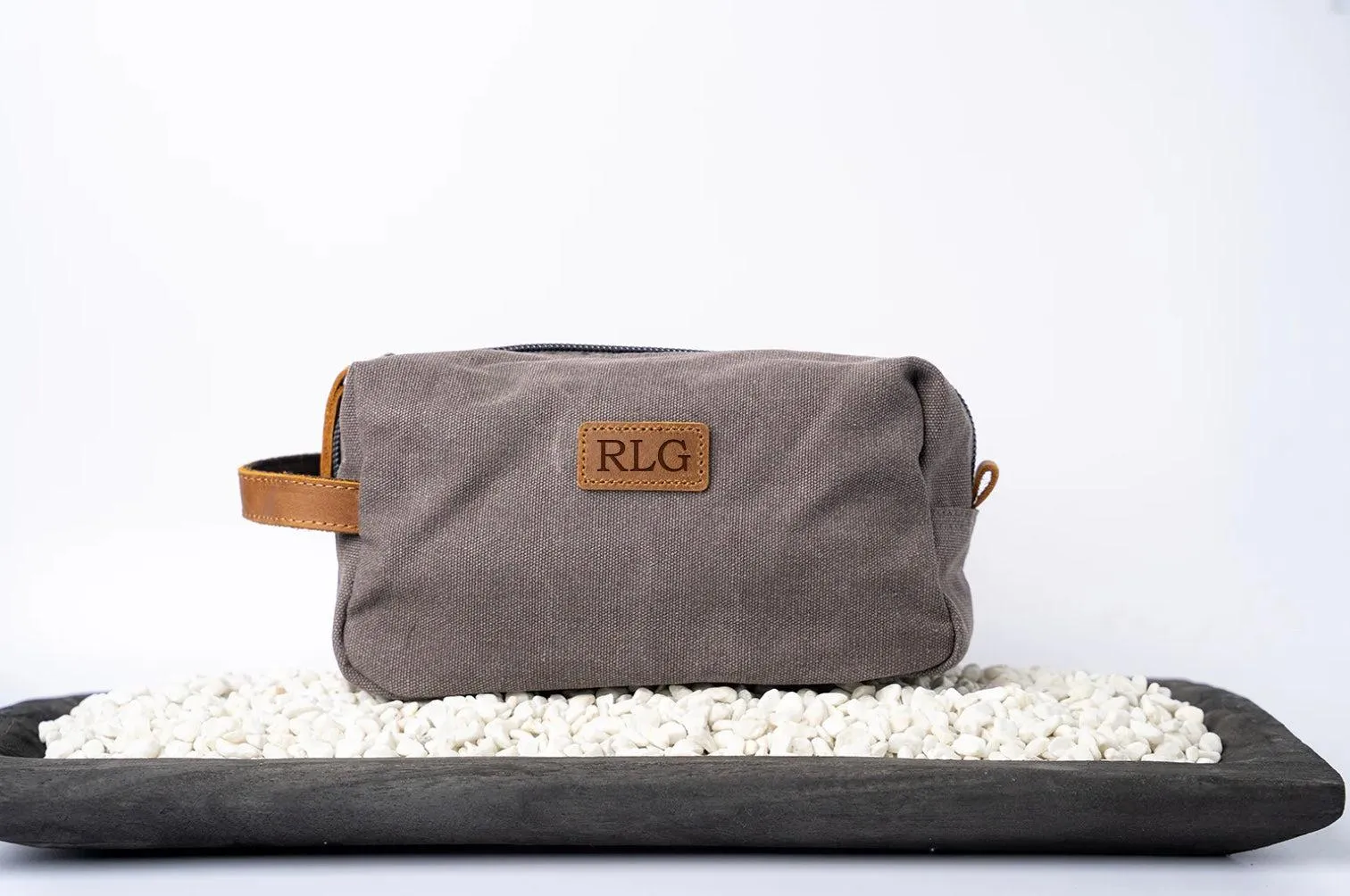 Personalized Canvas Travel Toiletry Bag