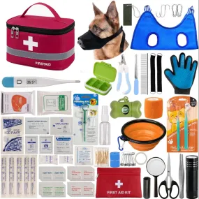 Pet First Aid Kit for Dogs & Cats - Pet Emergency Kit Stealth Angel Survival