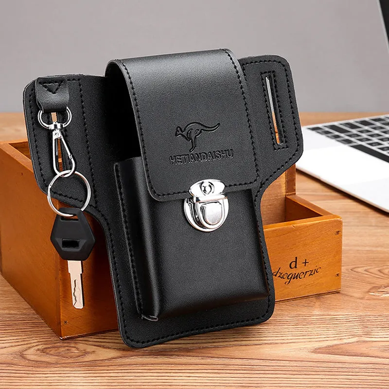 Phone holster with belt loop for men