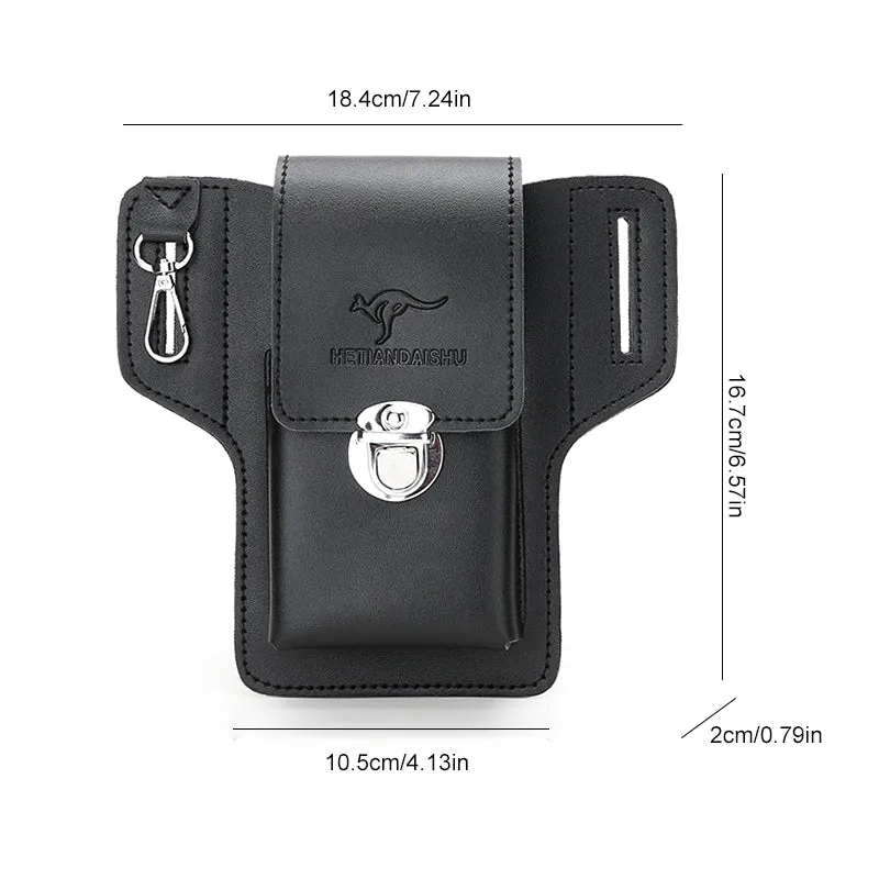 Phone holster with belt loop for men