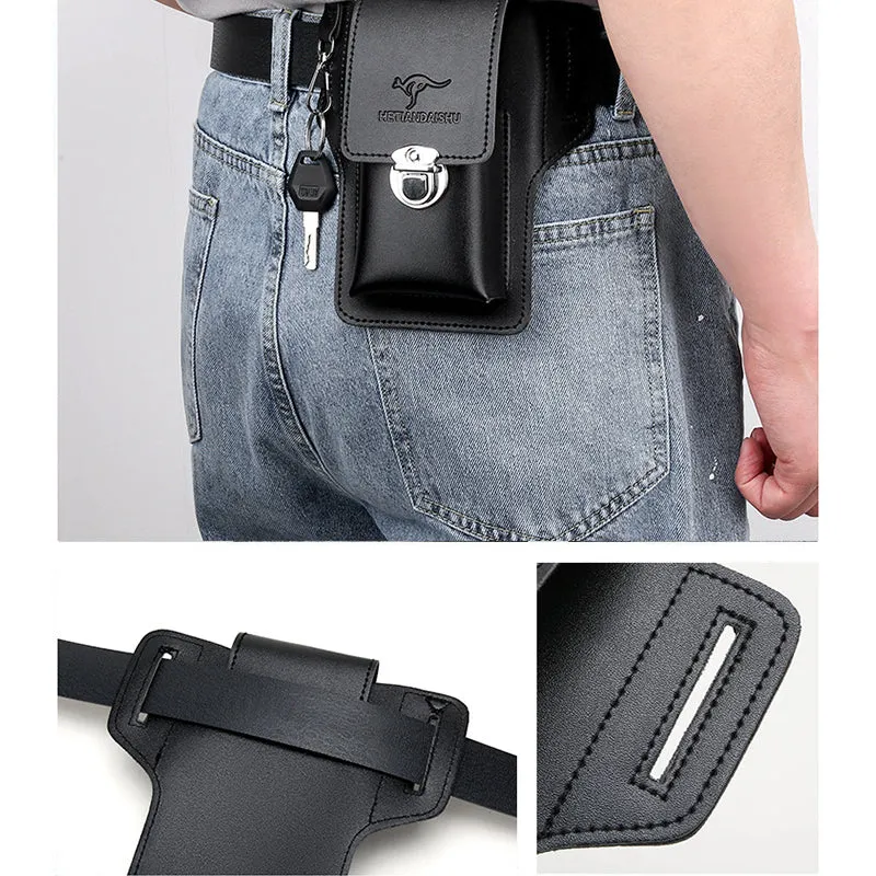 Phone holster with belt loop for men