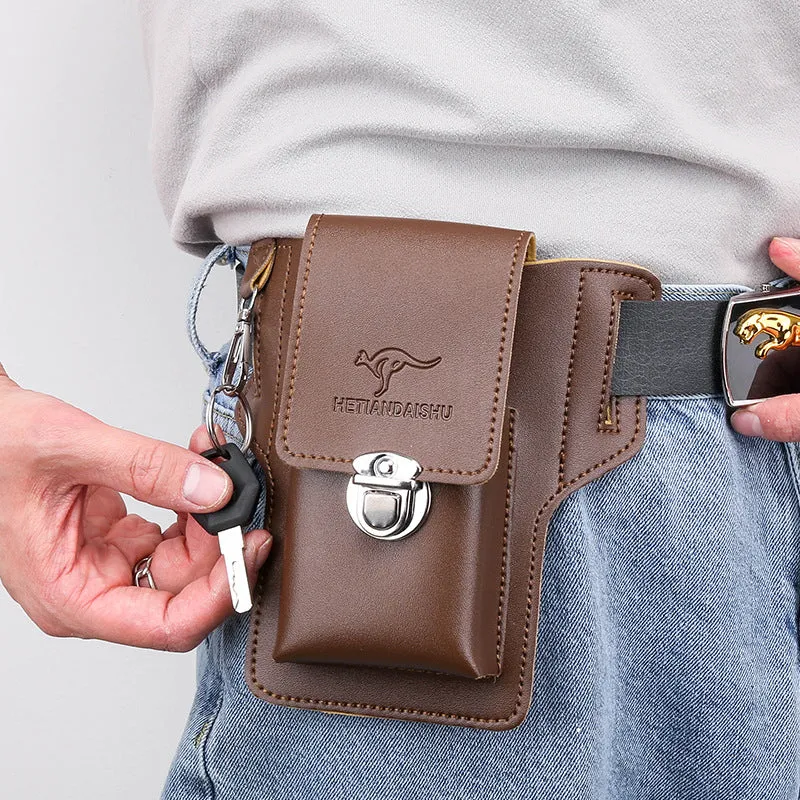 Phone holster with belt loop for men