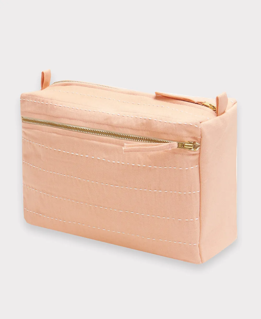 Pin-Stitch Large Toiletry Bag