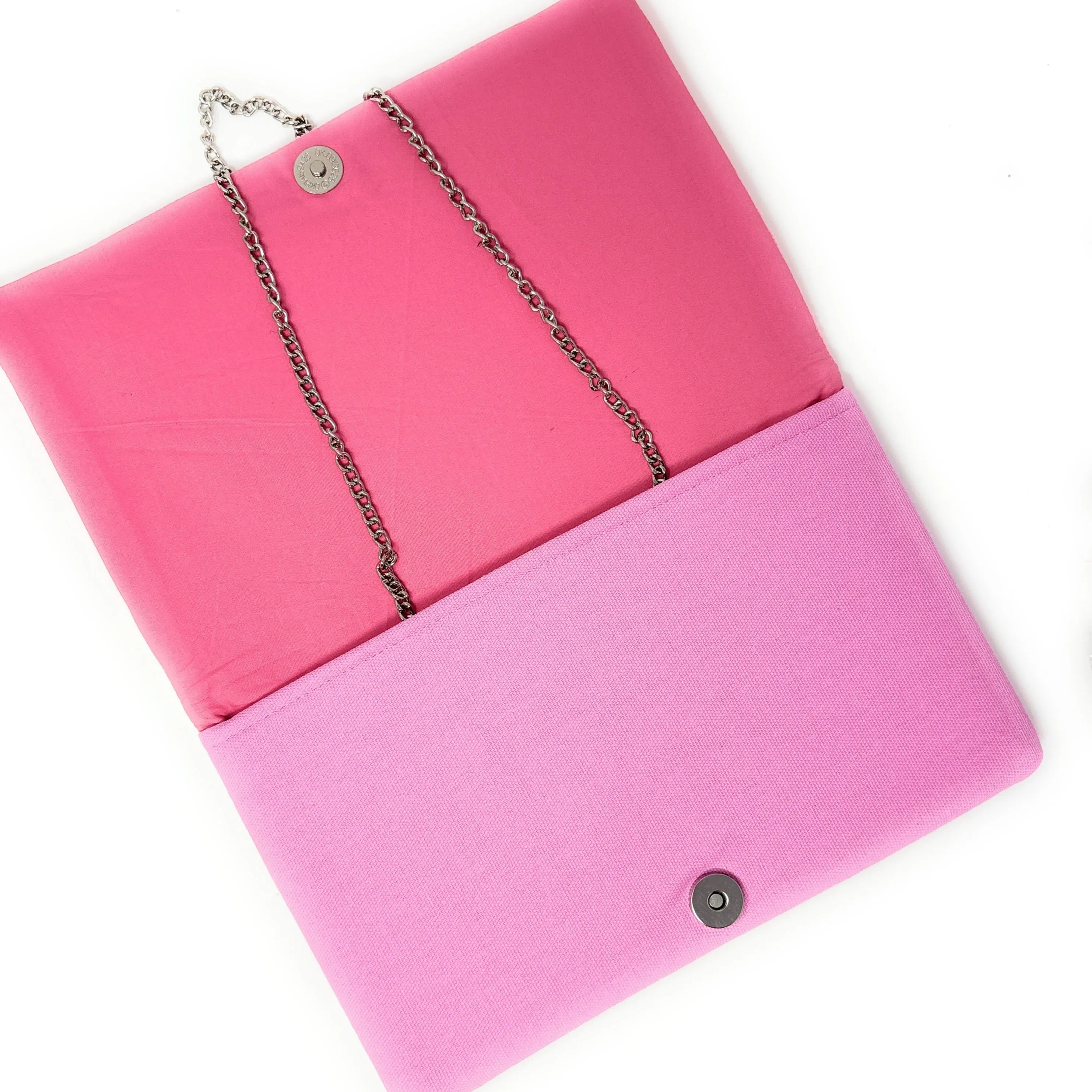 Pink Bow Beaded Clutch Purse