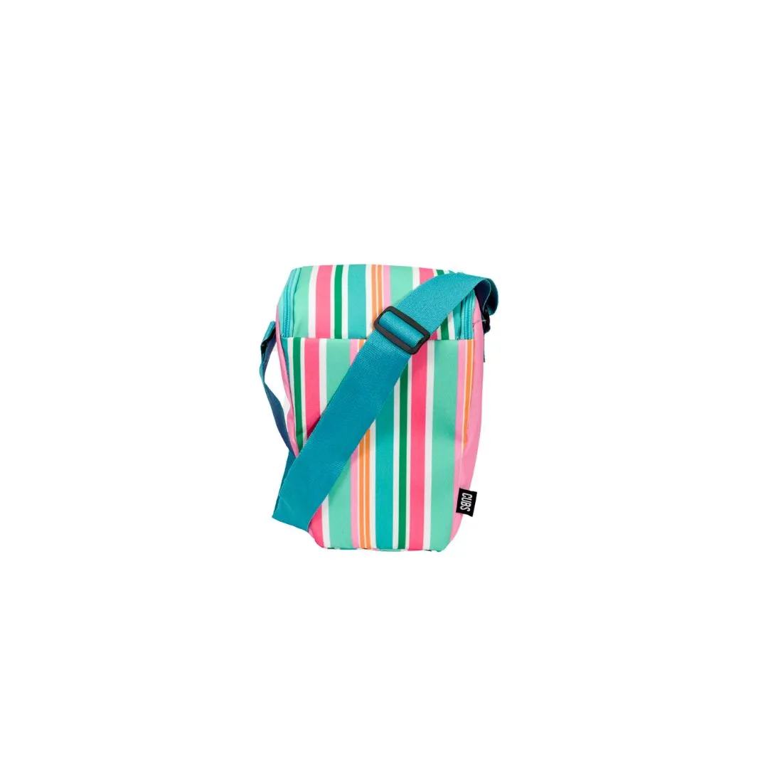 Pink Stripes cooler Bag