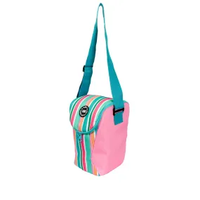 Pink Stripes cooler Bag