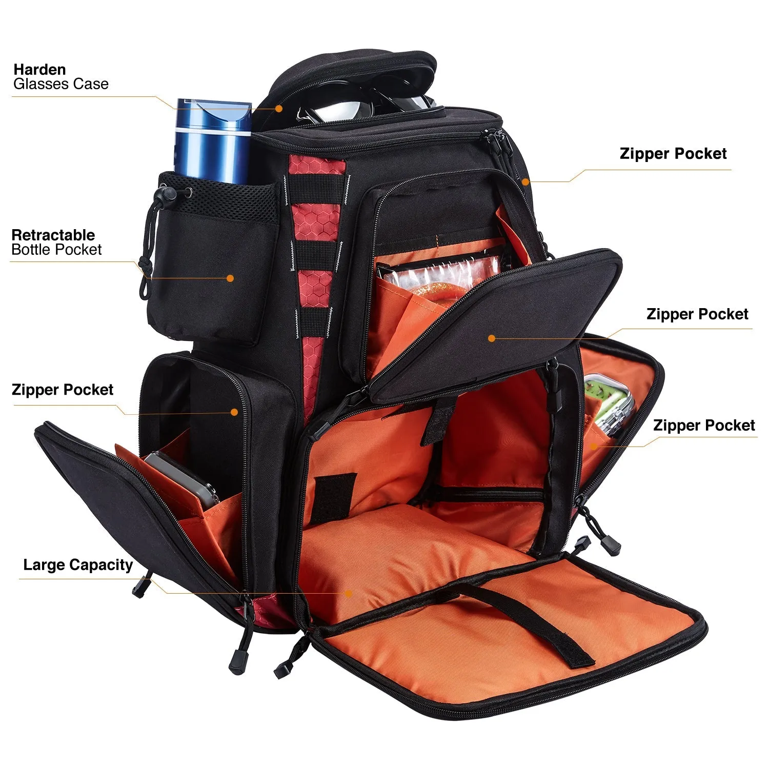 Piscifun® Fishing Tackle Backpack with 4 Trays