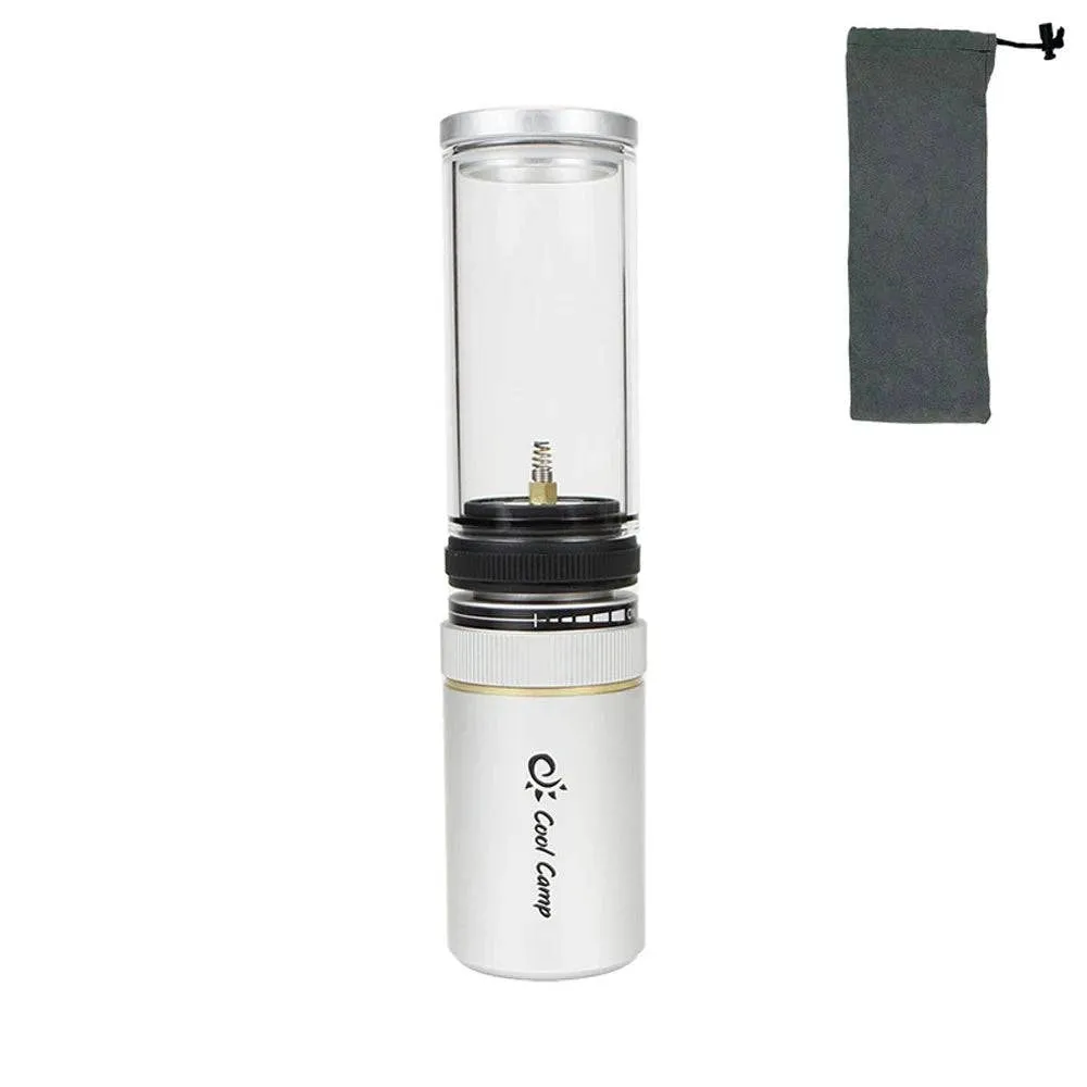 Portable Bright Camping Lantern GasLight Outdoor Fishing Picnic Tent GasLamp Gas Tank Candle Lamp Home Garden Glass Lamp