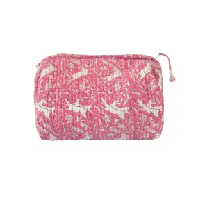 Quilted Toiletry Bag (Pink)