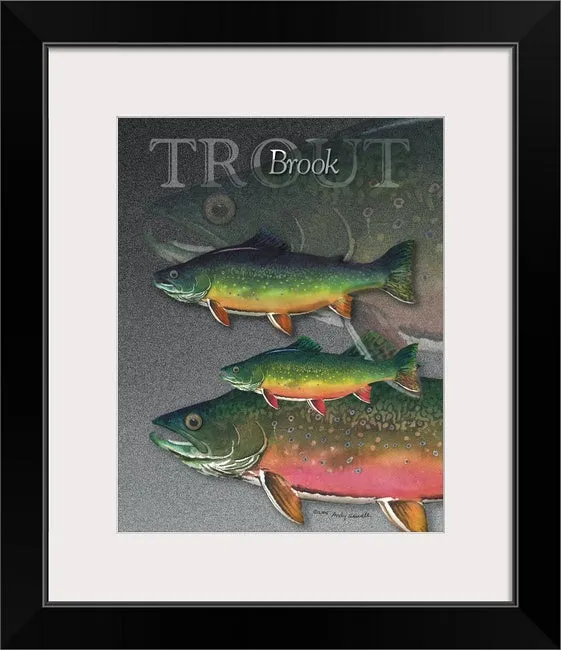 "GRAND SLAM TROUT" - signed giclee reprod. of the Grand Slam of Trout.