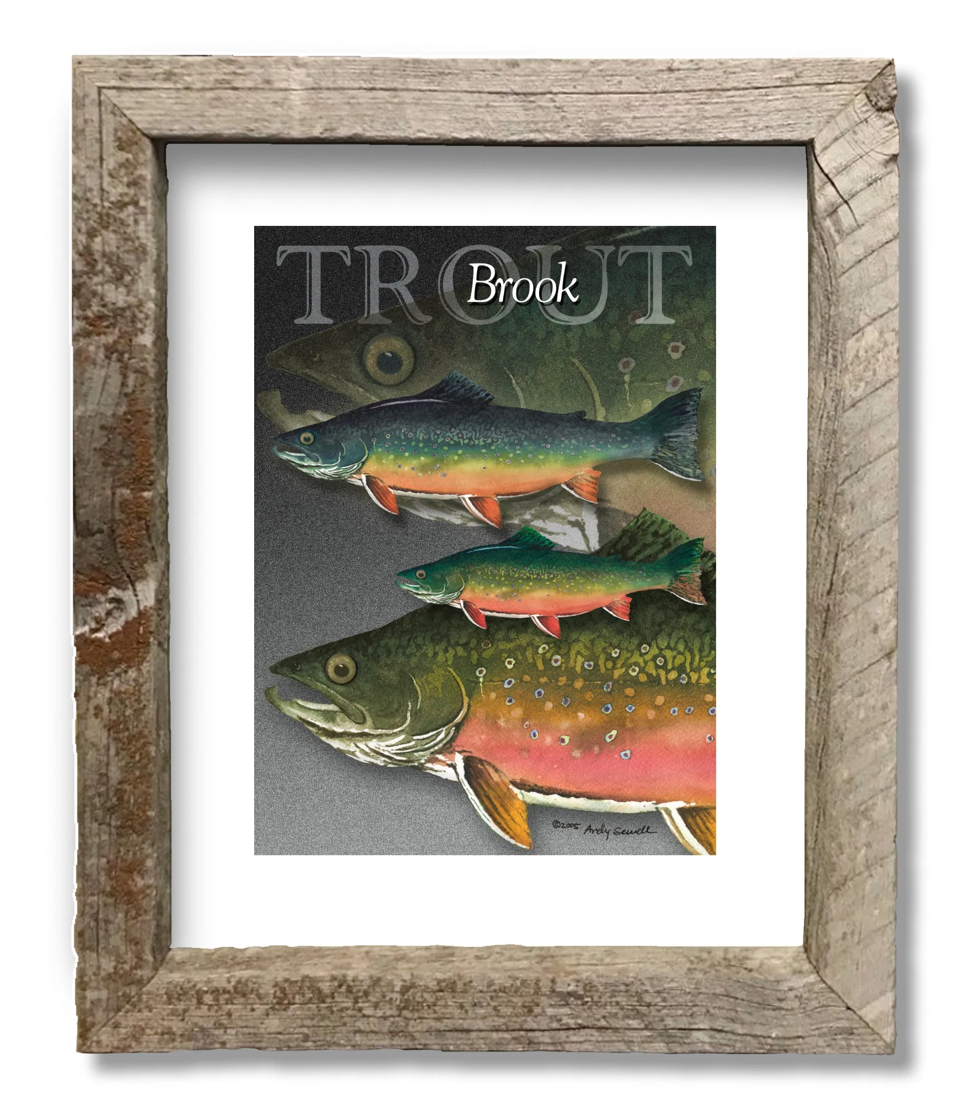 "GRAND SLAM TROUT" - signed giclee reprod. of the Grand Slam of Trout.