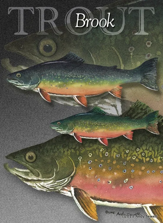 "GRAND SLAM TROUT" - signed giclee reprod. of the Grand Slam of Trout.