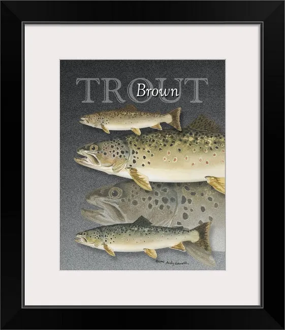 "GRAND SLAM TROUT" - signed giclee reprod. of the Grand Slam of Trout.