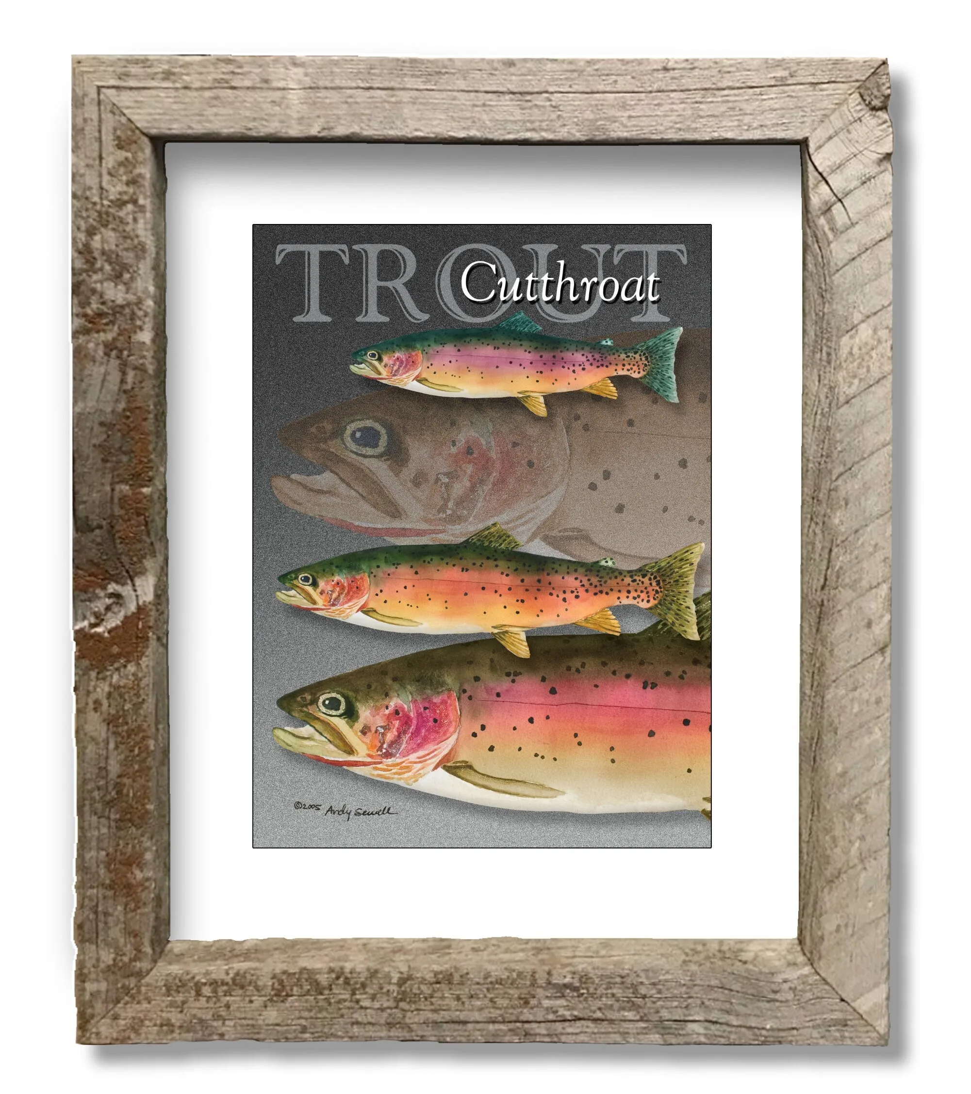 "GRAND SLAM TROUT" - signed giclee reprod. of the Grand Slam of Trout.