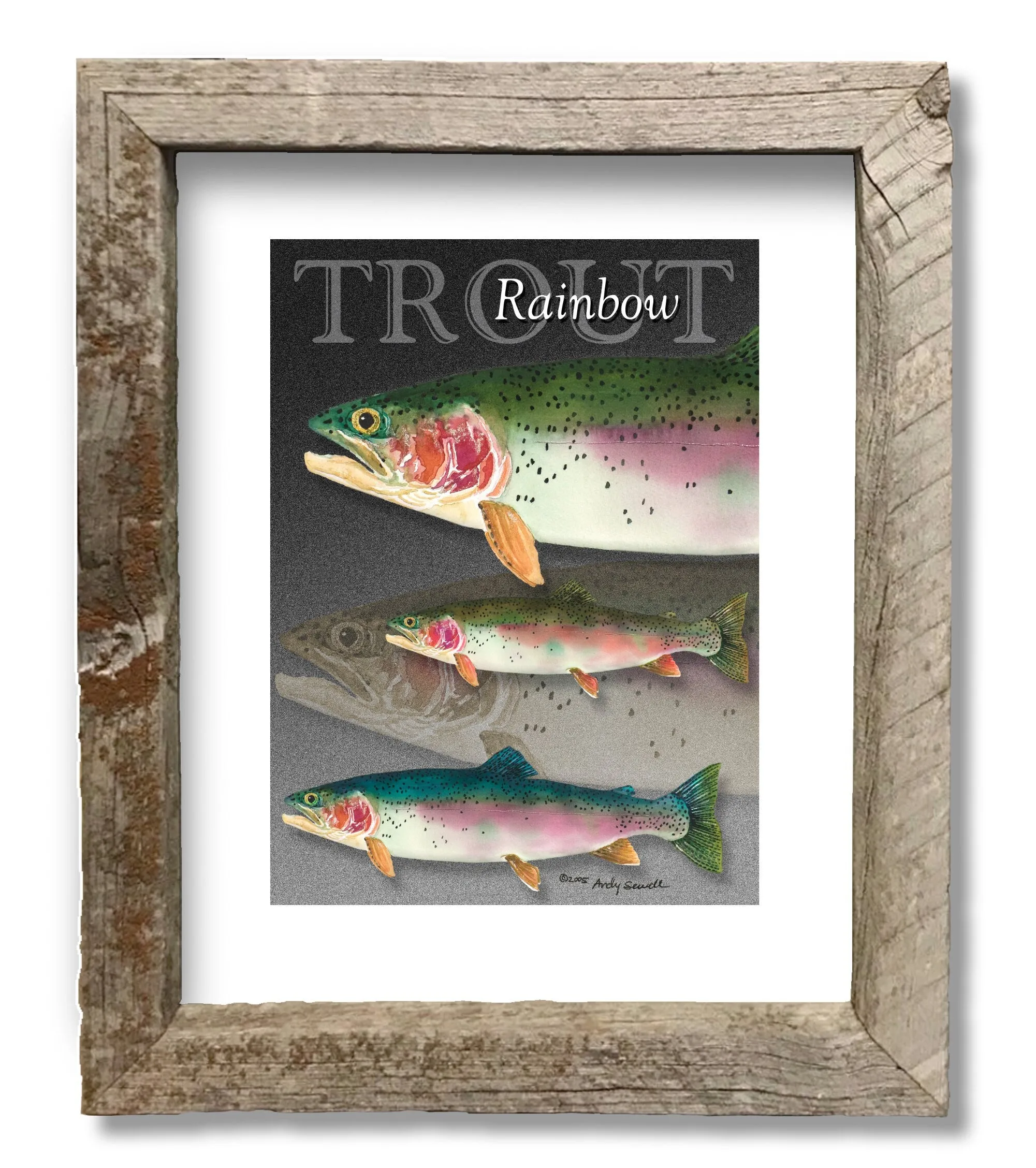 "GRAND SLAM TROUT" - signed giclee reprod. of the Grand Slam of Trout.