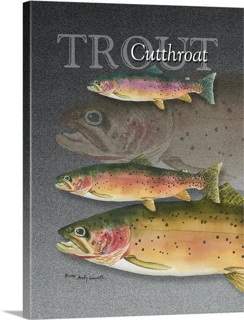 "GRAND SLAM TROUT" - signed giclee reprod. of the Grand Slam of Trout.