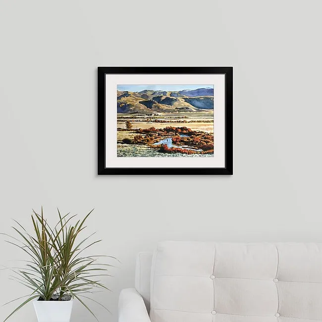 "Late September Silvercreek" 12"x16"- a signed edition watercolor art Print of Idaho's famed Silvercreek in the Fall