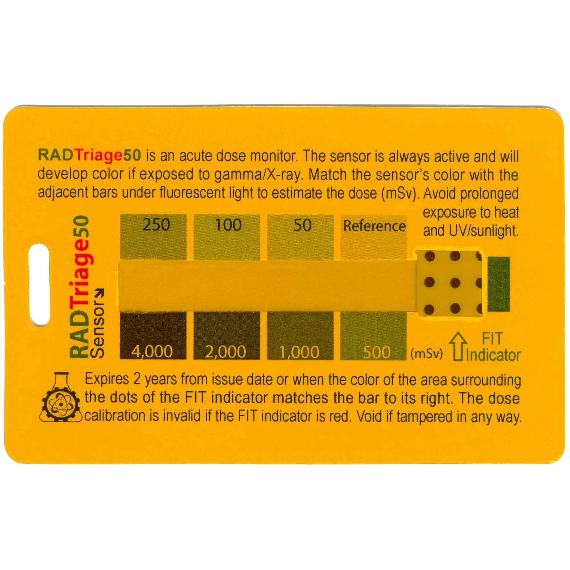 RADTriage50 Personal Dosimeter & Manual   IOSAT Tablets