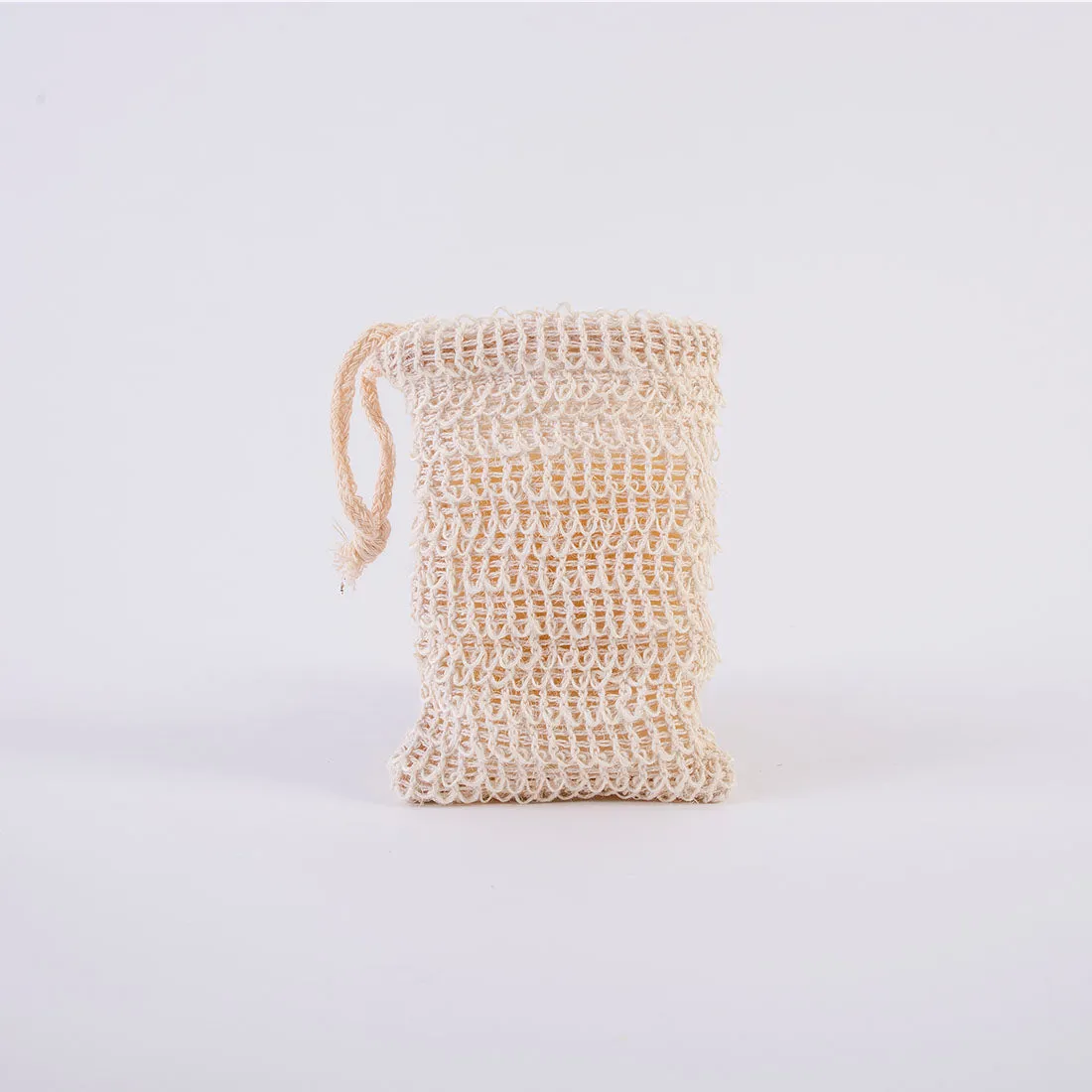 Raw Cotton Soap Bag