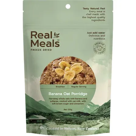 REAL MEALS BANANA OAT PORRIDGE: 120G