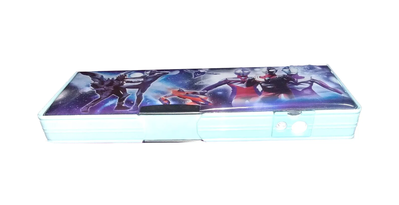 Retro Ultraman Tiga Pencil Case Kaiju Stationary Storage Box 1996 Tsuburaya Prod