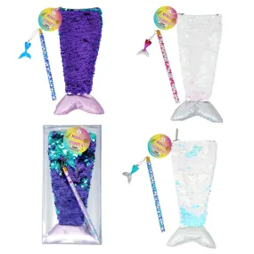 Reversible Sequin Mermaid Stationary Set