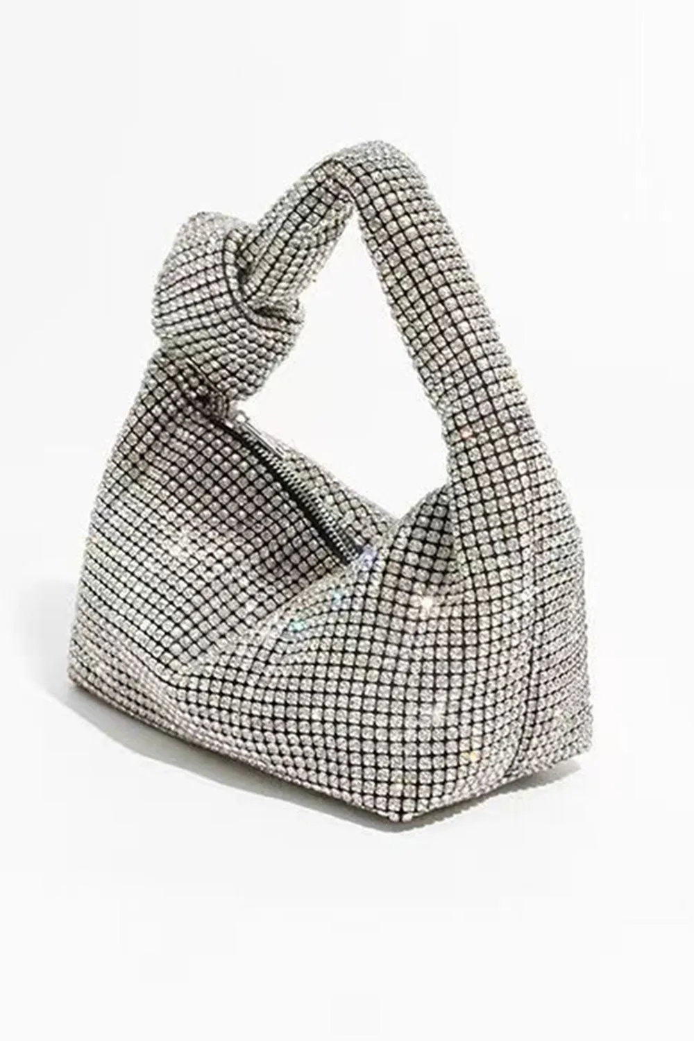 Rhinestone Knot Hobo Bag