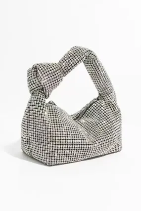 Rhinestone Knot Hobo Bag