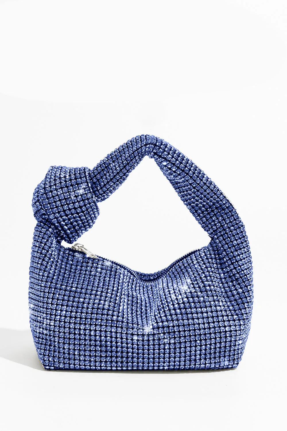 Rhinestone Knot Hobo Bag