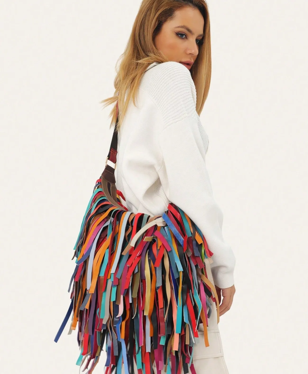 Rock the Fringe Leather Bag