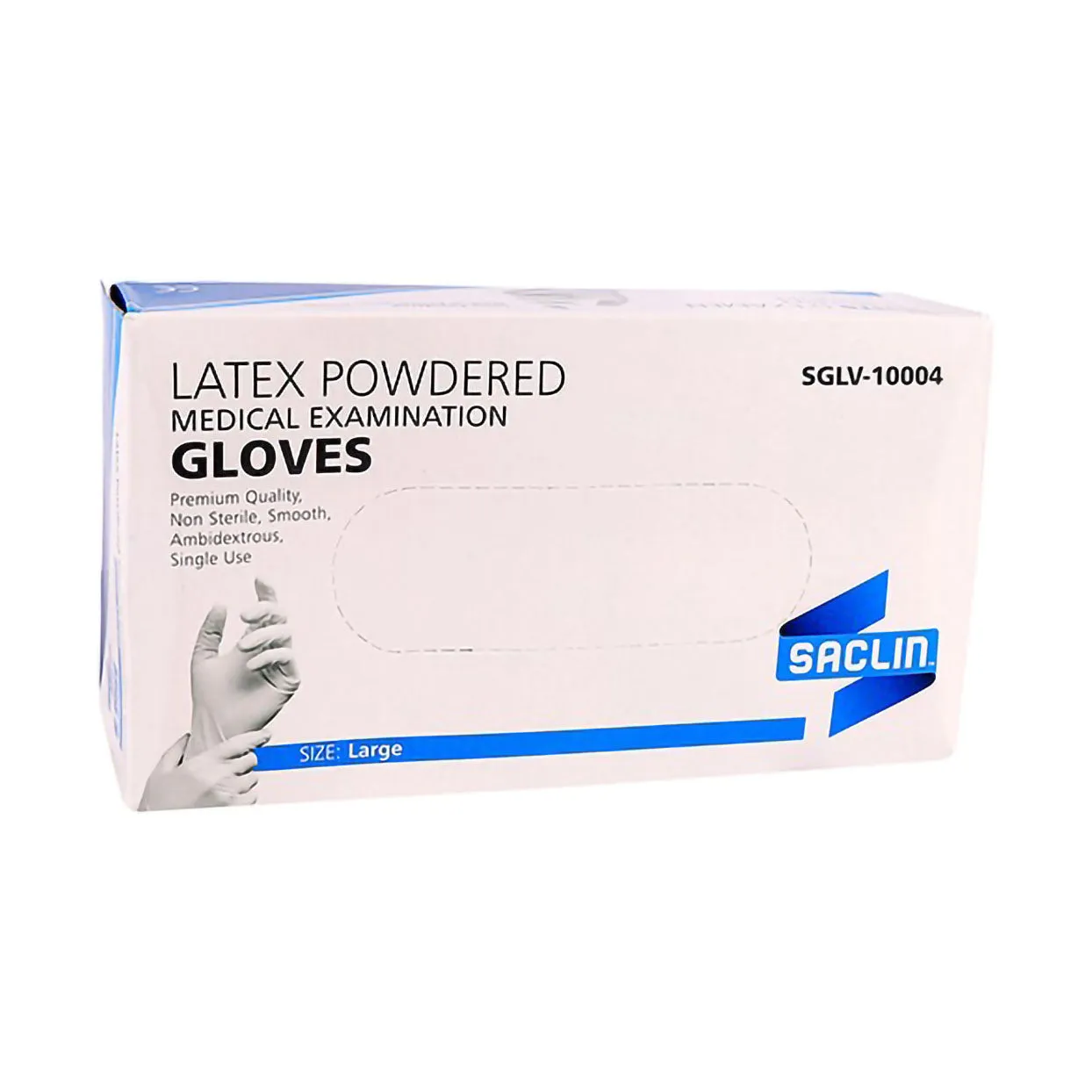 Saclin Glove Exam Latex Pwd Large 100 Pack