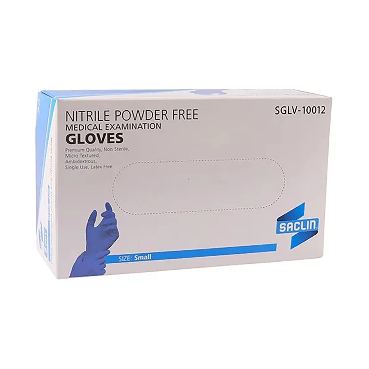 Saclin Glove Exam Nitrile Pf Small 100 Pack