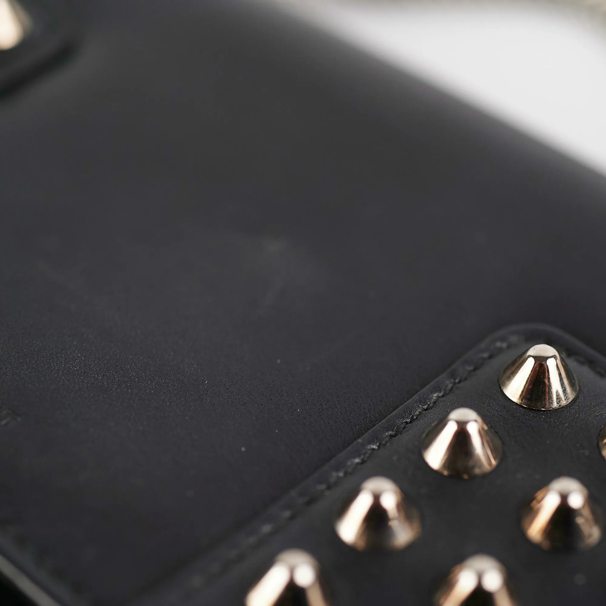 Saint Laurent Black Studded Crossbody Bag