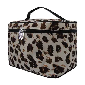 !SALE! Cheetah NGIL Large Top Handle Cosmetic Case