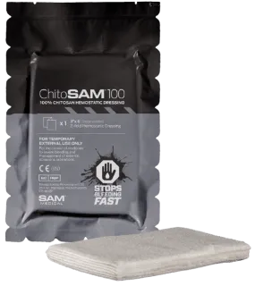 Sam Medical ChitoSAM Dressing 3in x 6ft Z-Fold