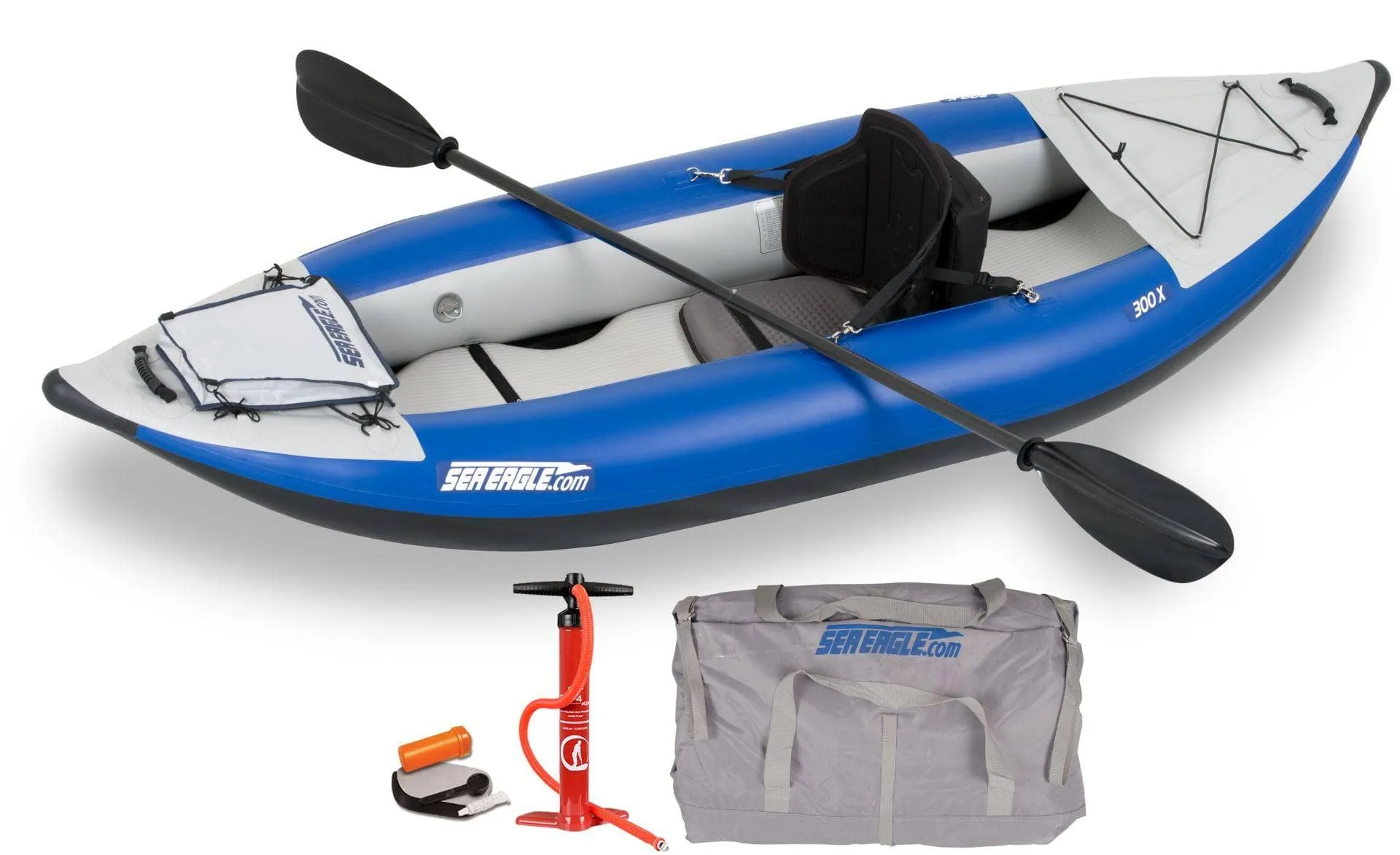 Sea Eagle 300x Pro Package Solo Explorer Kayak Class 4 Whitewater (1 seat 1 paddle)