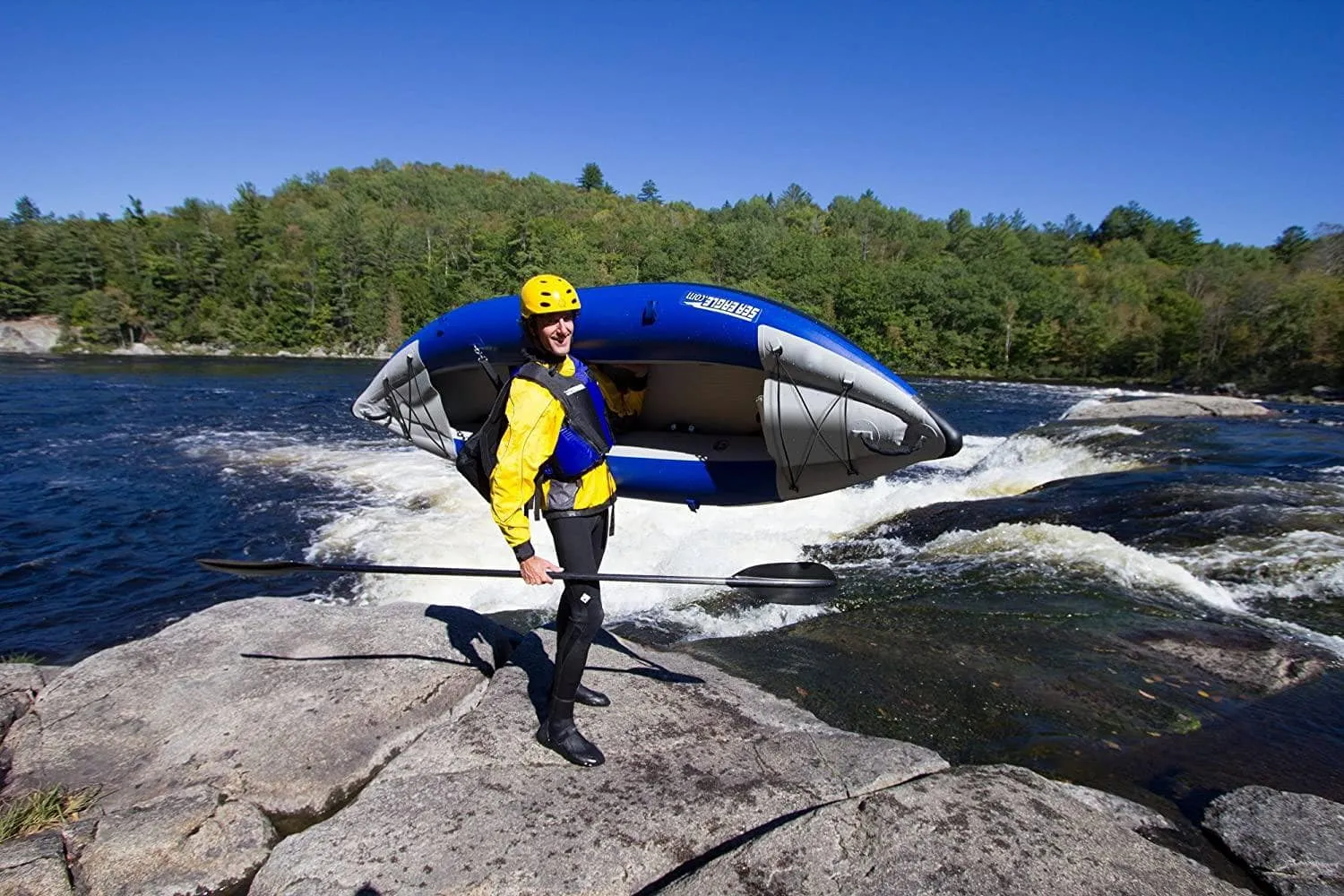 Sea Eagle 300x Pro Package Solo Explorer Kayak Class 4 Whitewater (1 seat 1 paddle)