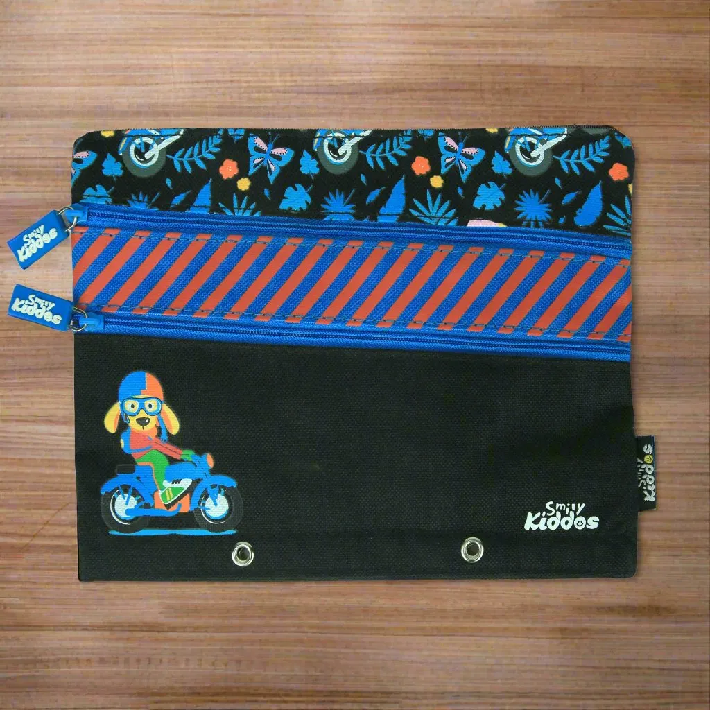 Smily Kiddos Fancy A5 Pencil Case Black