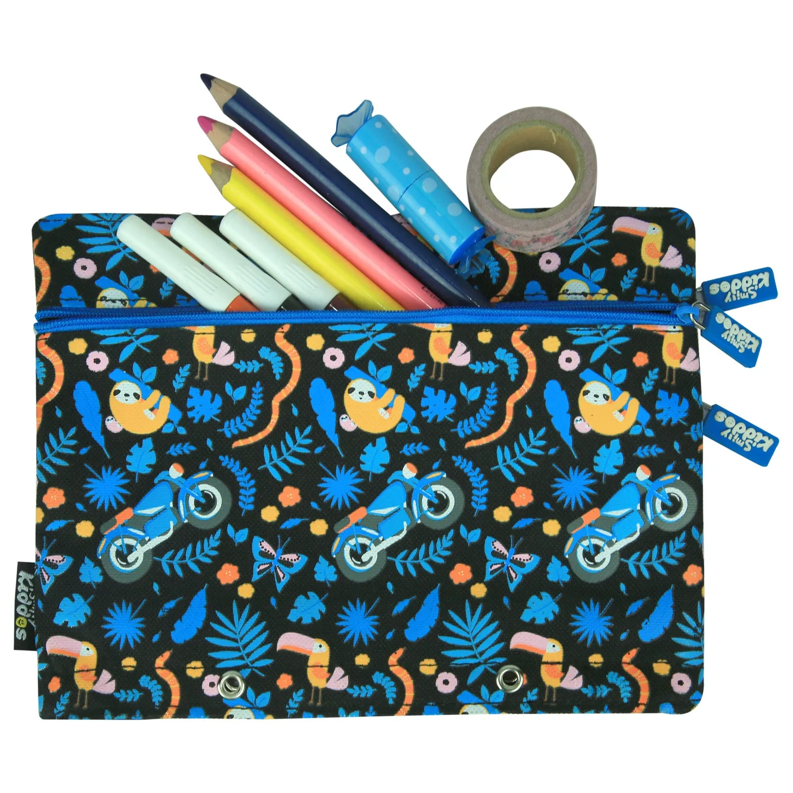 Smily Kiddos Fancy A5 Pencil Case Black