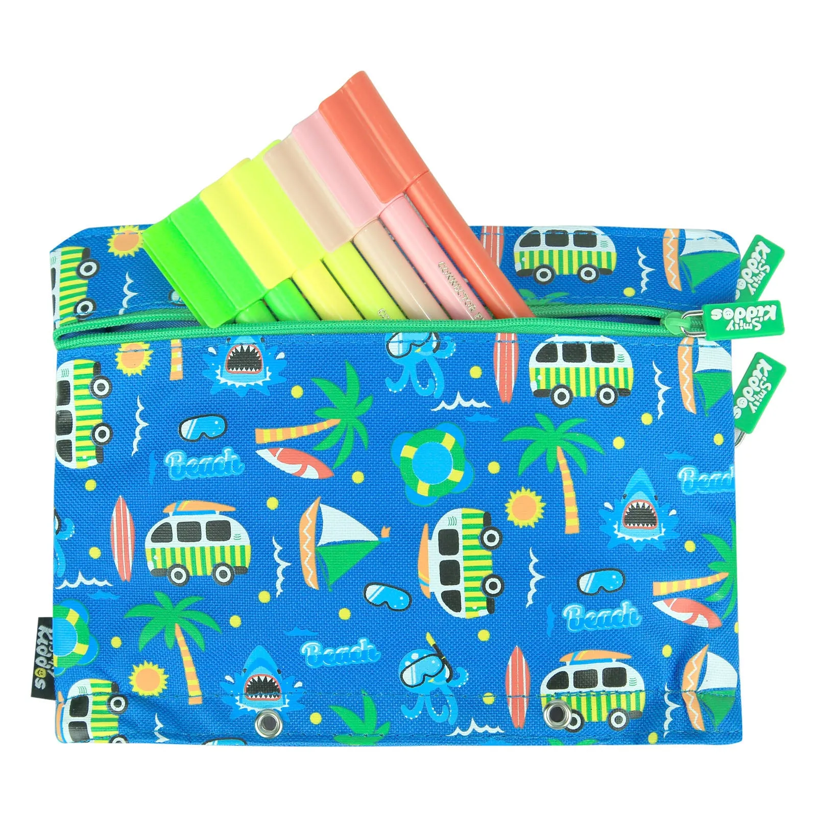 Smily Kiddos Fancy A5 Pencil Case Blue